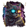 Vaperwave Thunder Storm Cat