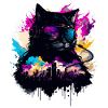 Dark Dj Cat