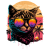 Sunset Cat