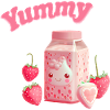 Strawberry milk strawberry anime kawaii