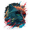 Vaporwave Cat