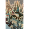 Paysage hivernal fantastique neige