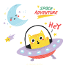 Space kitten - UFO