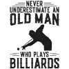 Billiards Pool Player Ball Grandpa