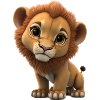 Bébé Lion Brun