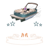 Pontoon boat dog