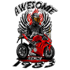 Awesome since 1983, biker's birthday