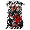 Awesome since 1987, biker's birthday