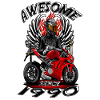 Awesome since 1990, biker's birthday