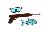 Speerfischen Speerfischer Fische Speer Fischer