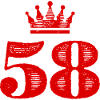58 Number crown