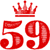 59 Number crown