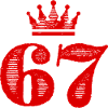 67 Number crown