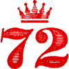 72 Number crown