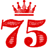 75 Number crown