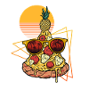 Retro Pizza Hawaii