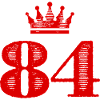 84 Number crown