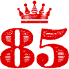 85 Number crown