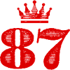 87 Number crown