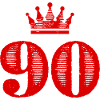 90 Number crown