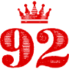 92 Number crown