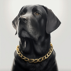 süßer schwarzer hund