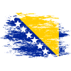 Drapeau bosnien utilisé