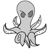 Octopus animal grey marine animal