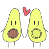 avocado love couples food