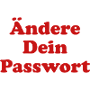 Ändere Dein Passwort! - rot