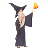 Magier zaubert Pizza – Fantasy RPG Design
