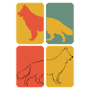 White Shepherd Retro Shepherd Dogs