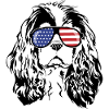 CAVALIER KING CHARLES SPANIEL America Flag Occhiali