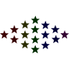 Sterne bunt Geschenkidee