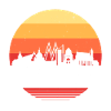 Leipzig Retro Skyline