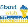 Stand with Ukraine! blue yellow