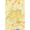 Schweiz karta med städer, vägar, floder, sjöar
