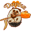 Süßer Igel mit Danke Botschaft