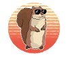 Süßes Eichhörnchen Grauhörnchen Hörnchen Geschenk