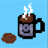Café et biscuits Pixelart