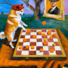 Dog and chess