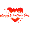 Saint-Valentin Cœurs rouges