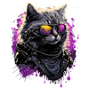 Cool 80s Cat