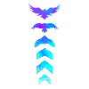 Evolution silhouette bird