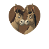 Donkey Heart Valentine's Day