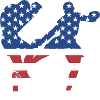 Sport Us Flag MMA