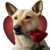 Carolina Dog Valentine's Day