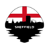 Sheffield-England-Flaggen-Skyline-Schattenbild-Reise