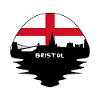 Bristol-England-Flaggen-Skyline-Schattenbild-Reise