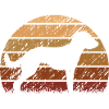 Bedlington Whippet Dog Vintage Silhouette